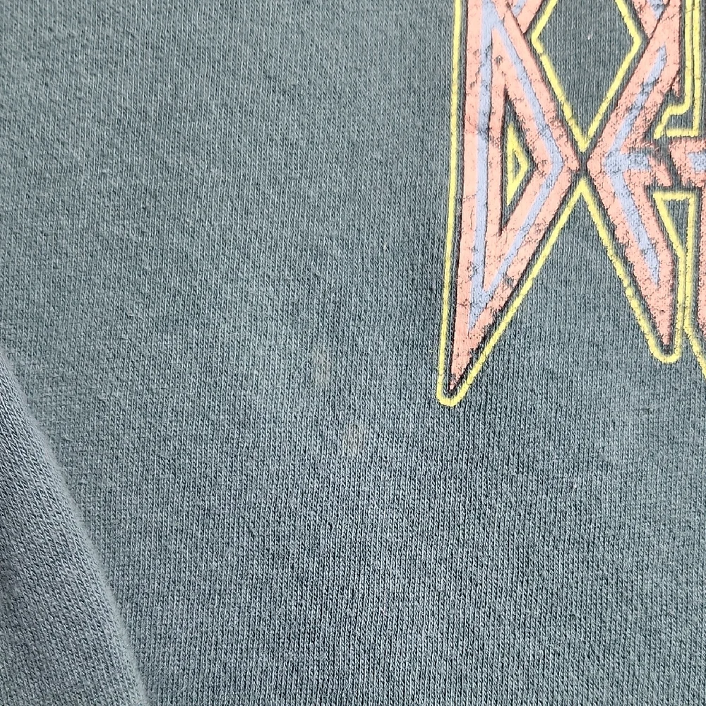 The Vinyl Icons Def Leppard Leopard Graphic Sweatshirt Green L Buckle